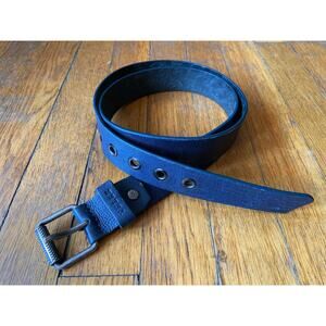 VELEZ Blue Leather Belt Mens sz 38
